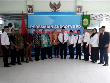 PERESMIAN ANGGOTA BPD DESA KEBONAGUNG PERIODE 2018-2024