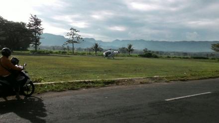 Heli di Lapangan Kebonagung