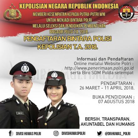 Pendaftaran BINTARA POLISI