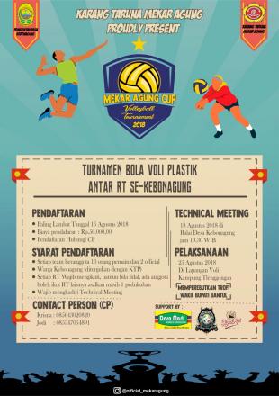  TURNAMEN BOLA VOLLY DESA KEBONAGUNG