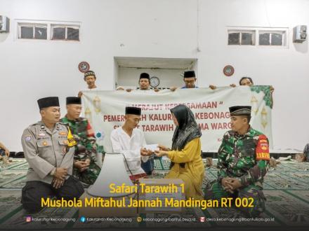 Safari Tarawih 1 Mushola Miftahul Jannah Mandingan RT 02